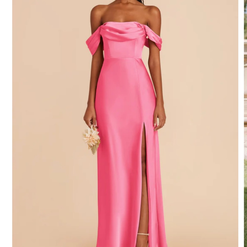 Birdy gray bon bon pink convertible gown
